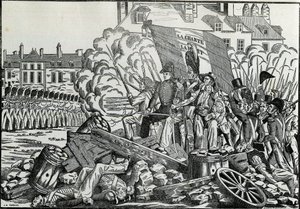 Gloriosas y memorables luchas de julio de 1830 en el distrito del Ayuntamiento de París - Revolución de 1830 - Las batallas en los días de julio de 1830 en París de French School