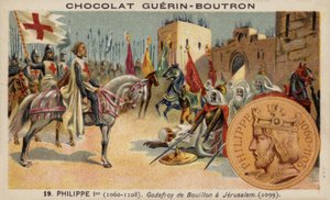 Godofredo de Bouillon en Jerusalén