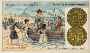 Carlin de oro de Carlos de Anjou de French School