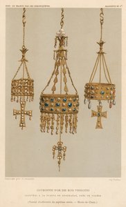 Círculos dorados de los reyes visigodos de French School