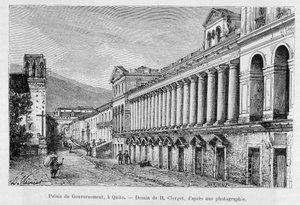 Palacio de Gobierno en Quito, Ecuador - en 