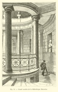 Gran escalera de la biblioteca Mazarine