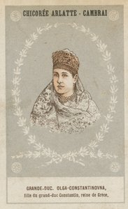 Gran Duquesa Olga Constantinovna, hija del gran duque Constantino, reina de Grecia de French School