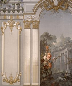 Grande Galerie de Louis XIV, diseño de papel tapiz por Victor Dumont de French School