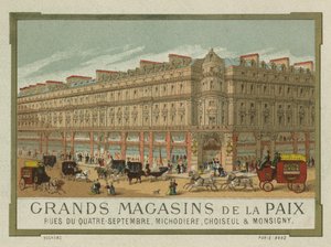 Grands Magasins de la Paix, París de French School