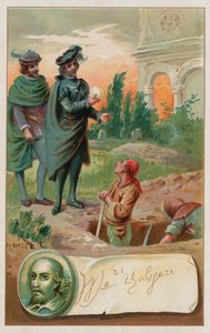 Escena del cementerio de Hamlet de French School