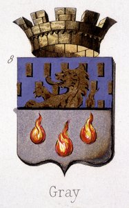 Blasón gris - en "El Armorial de Francia" de H. Traversier, París de French School
