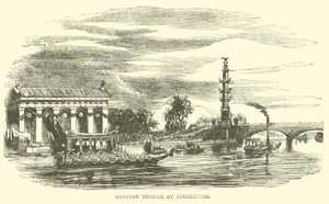 Templo griego en Courbevoie de French School