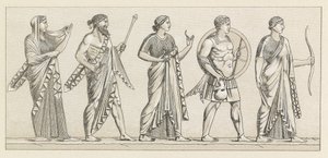 Traje grecorromano de French School