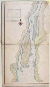 Grosse Isle y parte del Lago Erie, 1796 de French School