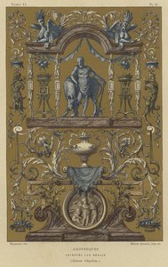 Grotesco diseñado por Jean Berain, siglo XVII o XVIII