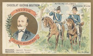Gustave Nadaud (1820-1893), goguettier, poeta y compositor francés, autor de 