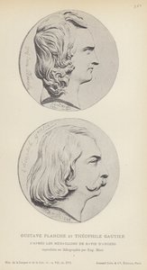 Gustave Planche y Théophile Gautier (litografía) de French School