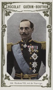 Haakon VII, rey de Noruega de French School