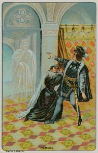 Hamlet - el fantasma del padre de Hamlet aparece de French School