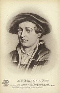Hans Holbein, el Joven, pintor alemán (litografía) de French School