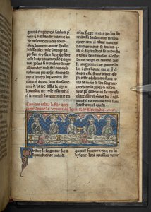 Harley 4979, f.78 Alejandro recibiendo veneno de Jobas durante una fiesta.  , de 