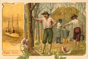 Cosecha de savia de arce para hacer jarabe de arce, Estados Unidos de French School