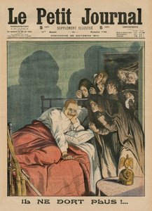 ¡Él ya no duerme!, ilustración de portada de 