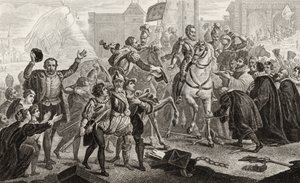 Enrique IV (1553-1610) entra en París en 1594, de 