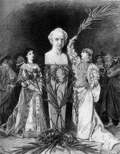 Henriette Rosine Bernard llamada Sarah Bernhardt (1844-1923) recitando 