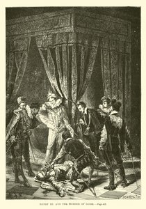 Enrique III y el asesinato de Guisa de French School
