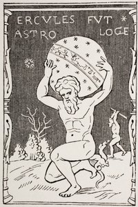 Hércules sosteniendo el mundo en su espalda mientras Atlas recoge las manzanas de las Hespérides, de 