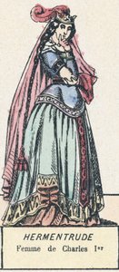 Hermentrude, esposa de Carlos I de French School