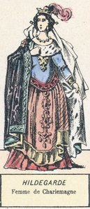 Hildegarda, esposa de Carlomagno de French School