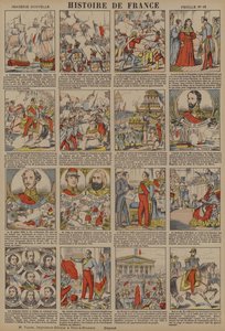 Historia de Francia desde la ascensión de Luis Felipe hasta la Revolución de 1848 (litografía en color) de French School