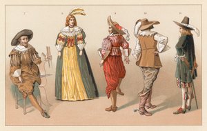 Traje del siglo XVII de Holanda