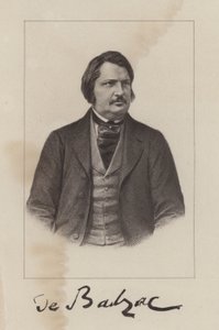 Honoré de Balzac, novelista y dramaturgo francés de French School