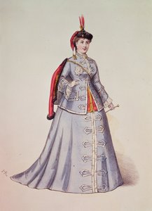 Hortense Schneider en el papel principal de la opereta de Offenbach 
