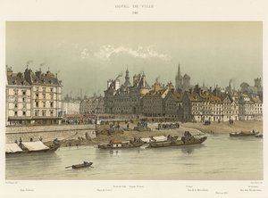 Hotel de Ville, 1740 de French School
