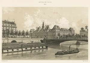 Hotel de Ville, 1867 de French School