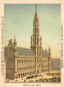 Hotel de Ville, Grand Place, Bruselas de French School