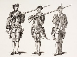 Cómo cargar un mosquete, de un libro de instrucciones francés de 1776, de 