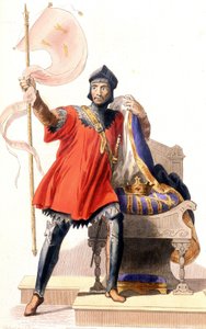 Hugues Capet y su estandarte - en 