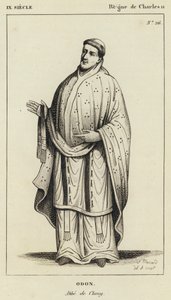IX Siecle, Regne de Charles II, Odon, Abbe de Cluny de French School