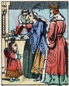 Ilustración para “Riquet a la houppe”, cuento de Charles Perrault (1628-1703), escritor francés. Grabado en madera de Imaging Pellerin - Epinal, finales del siglo XIX. de French School