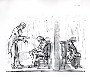 Ilustración de la obra de du Potet sobre el Magnetismo Animal, 1863