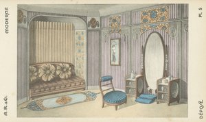 Ilustración del catálogo de productos de diseño interior de A R & Cie, Francia de French School