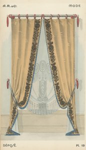 Ilustración del catálogo de productos de diseño interior de A R & Cie, Francia de French School