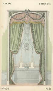 Ilustración del catálogo de productos de diseño interior de A R & Cie, Francia de French School