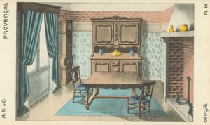 Ilustración del catálogo de productos de diseño interior de A R & Cie, Francia de French School