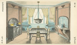 Ilustración del catálogo de productos de diseño interior de A R & Cie, Francia de French School