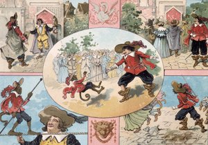 Ilustración de Cyrano de Bergerac, ilustración de la novela de Cyrano de Bergerac: “El otro mundo”