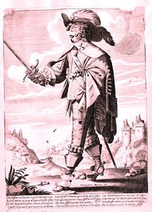Ilustración de un soldado bajo el reinado de Luis XIII