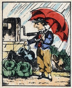 Ilustración del cuento “Historia Verídica de Jeannot Serinet” Grabado en madera de Imagerie Pellerin - Epinal, sd. Finales del siglo XIX. de French School