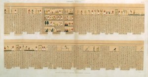 Ilustraciones de un manuscrito de Pampus con jeroglíficos, Hipogeos, Tebas, lámina 75 de Vol II de 